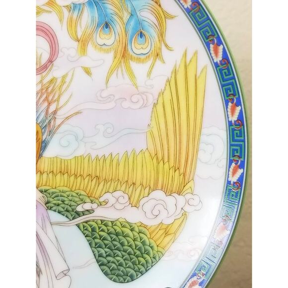 Imperial Jingdezhen Asian Plate Wall Decor Hanging 1991 Porcelain Beauties Vtg - Picture 5 of 13